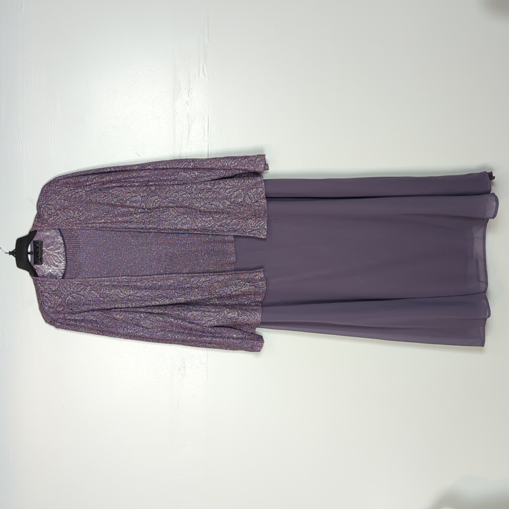 Mother of the Bride:  Alex Evenings Sparkly Dress With Matching Cardigan